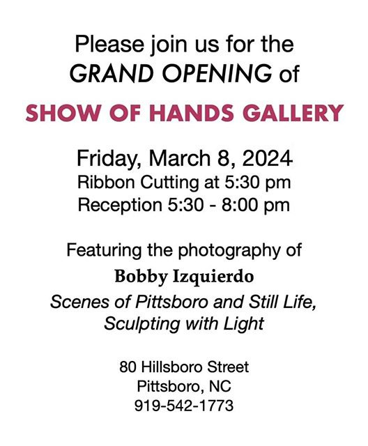 Show Of Hands Gallery Opening