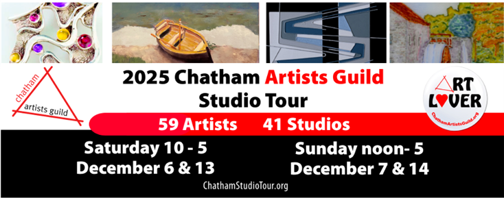 Chatham Artists Guild Studio Tour 2025 banner web