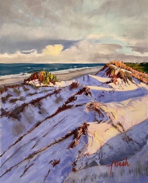 Dunes, Outer Banks, NC Soft Pastel painting by Jody Nash