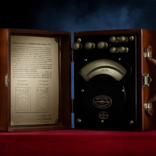 Vintage Weston A-C & D-C Ammeter Model 370, No. 9027 by Bobby Izquierdo Weston A-C & D-C Ammeter Model 370, No. 9027